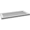 Ekena Millwork Vertical Surface Mount PVC Gable Vnt: Non-Functional, w/2"W x 1-1/2"H, Brickmould Frame, 30"W x 14"H GVPVE30X1402SN - alternate 2